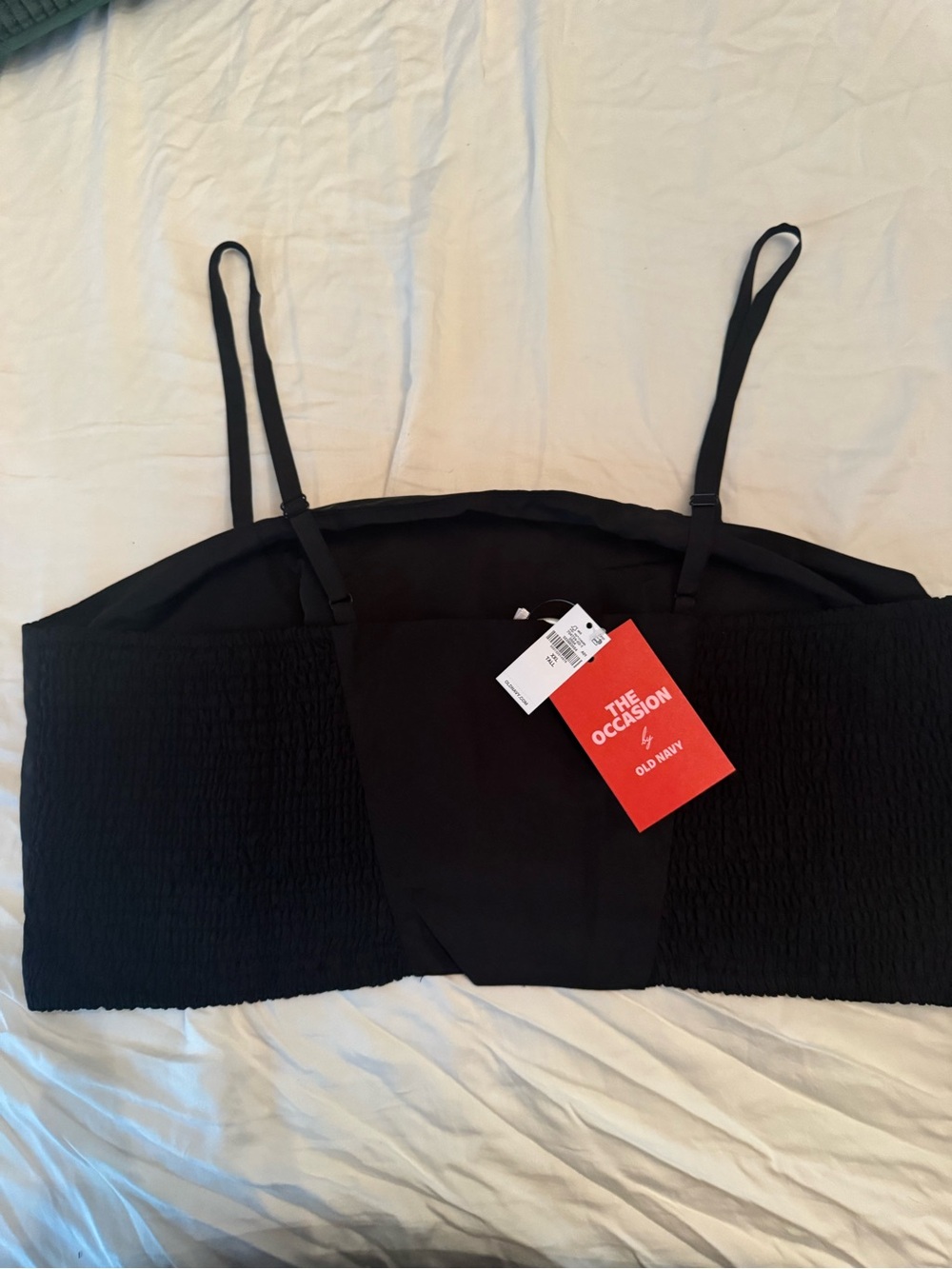 Occassion x Old Navy  black crop top- adjustable straps